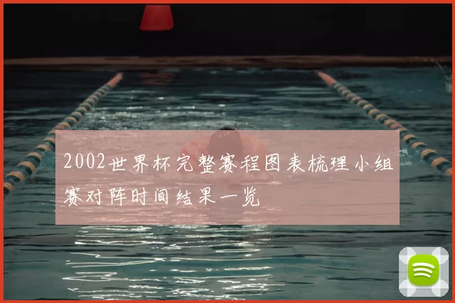 2002世界杯完整赛程图表梳理小组赛对阵时间结果一览