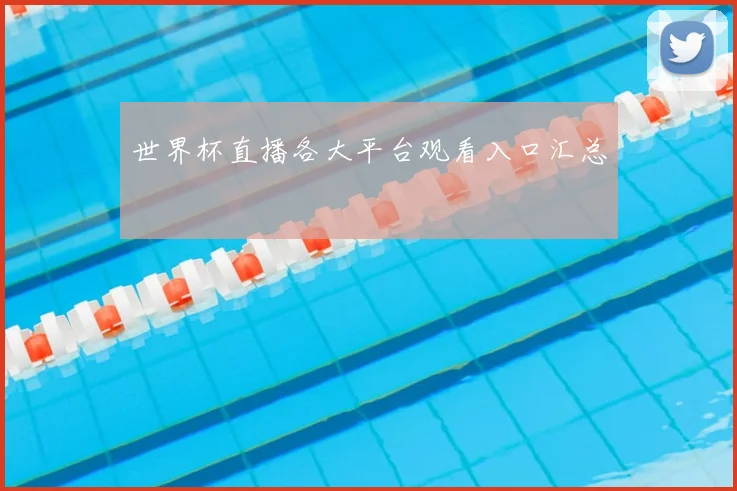 世界杯直播各大平台观看入口汇总